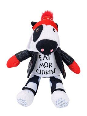 Chick-Fil-A Plush Cow Toy Eat Mor Chikin Hoodie Red Beanie Puffer Jacket Limited